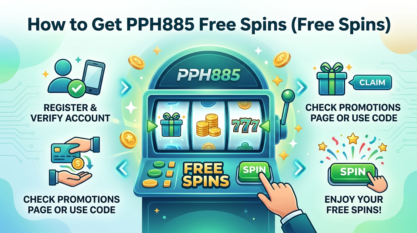 របៀបទទួលបាន PPH885 Free Spins (ការបង្វិលឥតគិតថ្លៃ)