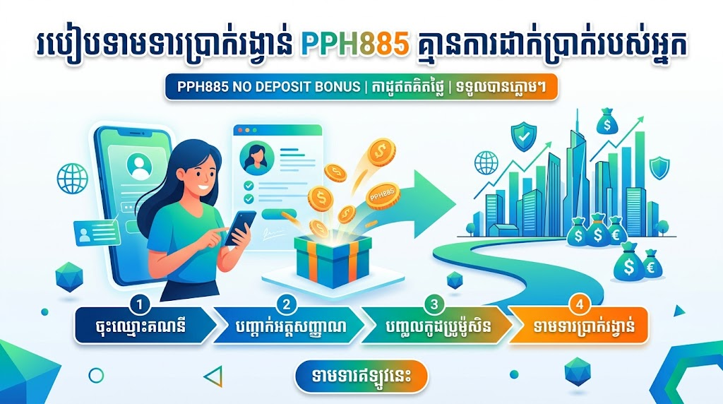 របៀបទាមទារប្រាក់រង្វាន់ PPH885 គ្មានការដាក់ប្រាក់របស់អ្នក